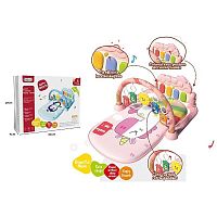 Коврик 368-9 P (24) пианино, мелодии, подсветка, 5 подвесок, погремушки, в коробке