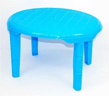 Стол детский овальный K-PLAST (27759) синий