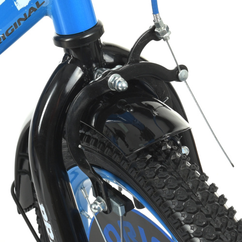 Велосипед детский двухколесный PROF1 Original boy 16д. (Y1644-1) сине-черный фото 4