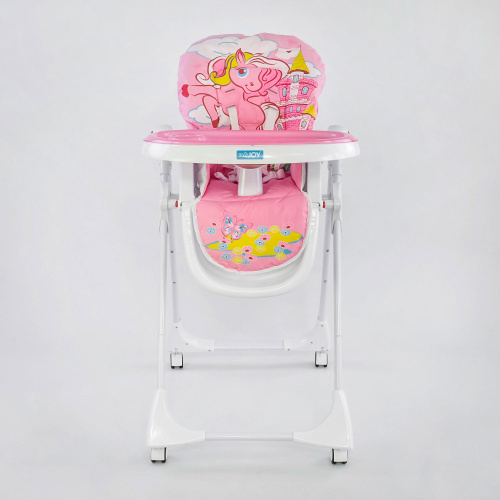 Детский стульчик для кормления JOY ПОНИ (К-73480) Розовый фото 3