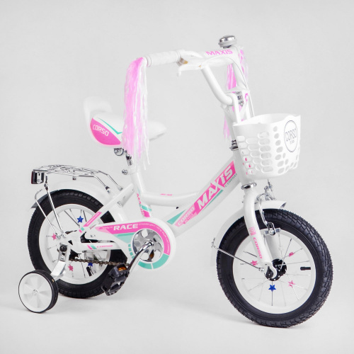 Велосипед 12" дюймов 2-х колёсный "CORSO" (MAXIS-12801) СОБРАННЫЙ НА 75%
