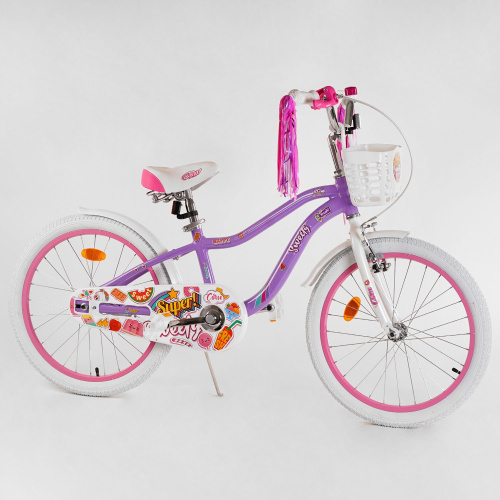 Велосипед двухколесный 20 дюймов  "CORSO Sweety" (SW-20714 / 207140) фиолетовый