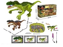 Динозавр на радиоуправлении NY 064 B (48/2) 2 цвета, подсветка, рычащий, сенсорное управление, аккумулятор 3,7 V, пульт 2,4 G, USB-кабель, в коробке