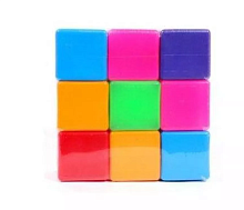 Кубики цветные BAMSIC (020) большие