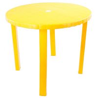 Детский столик K-PLAST Желтый (46957) круглый