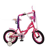 Детский двухколесный велосипед Profi Bloom 14" (Y1423-1) с дополнительными колесами