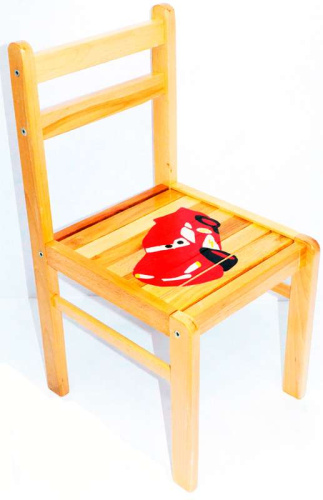 Детский стульчик Тачки Малыш (15059) деревянный