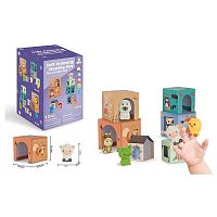 Развивающая игра 1194 (48) 6 животных, 6 кубиков, пальчиковый театр, в коробке