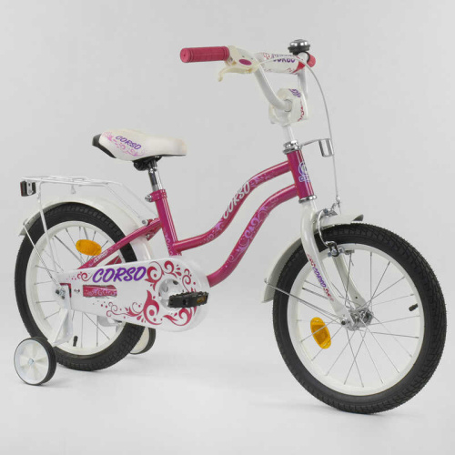 Двухколесный велосипед 16" Corso (Т-61212) Розовый