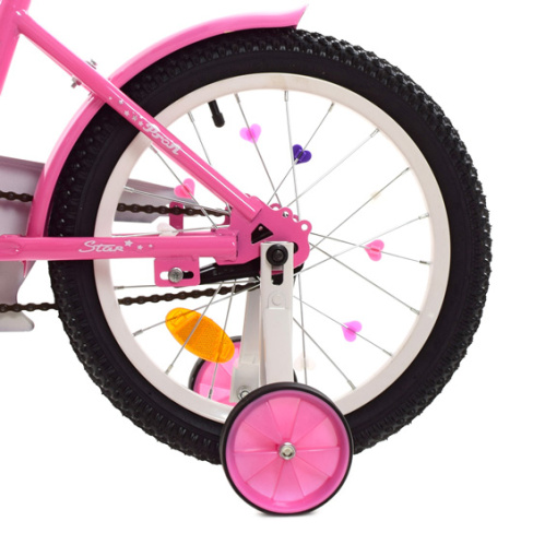 Детский двухколесный велосипед Profi Star 16" (Y1691-1K) с дополнительными колесами фото 5