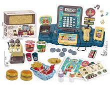 Кассовый аппарат 71022-55 (36) калькулятор, звук, корзина с продуктами, кофеварка, в коробке