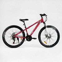 Велосипед Спортивный Corso «PRIMO» 26" дюймов RM-26707 (1) рама алюминиевая 13", оборудование SAIGUAN 21 скорость, собран на 75%