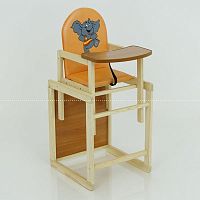 Детский стульчик для кормления Мася Слоник (51167) Оранжевый