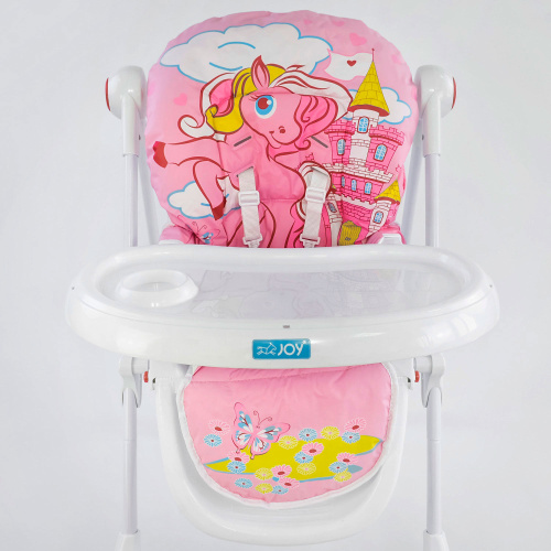 Детский стульчик для кормления JOY ПОНИ (К-73480) Розовый фото 5