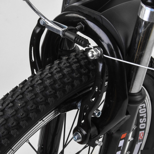 Спортивный велосипед Corso Pulsar 20"  (36287) с металлической рамой фото 4