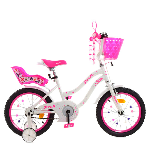 Детский двухколесный велосипед Profi Star 16" (Y1694-1K) с дополнительными колесами фото 2