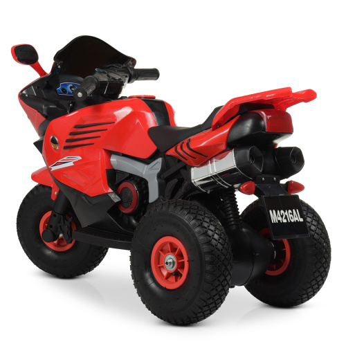 Детский мотоцикл Bambi (M 4216AL) с двумя моторами фото 5