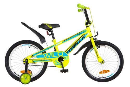 Детский велосипед Formula WILD 9"18" (OPS-FRK-18-022) Green/Blue