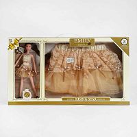Кукла QJ 069 (12) высота 30 см, юбочка для девочки в наборе, в коробке