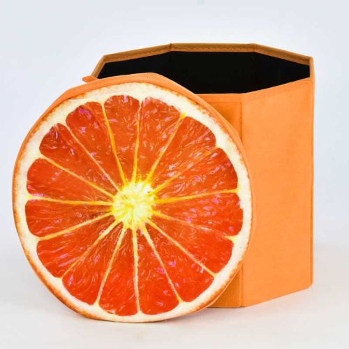 Пуфик-короб для хранения игрушек Апельсин (C 30190)