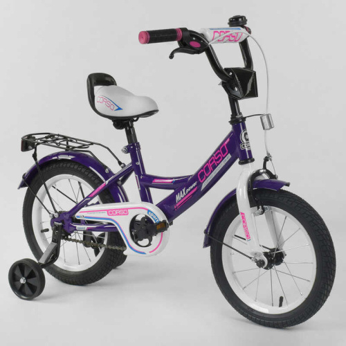 Велосипед двухколесный CORSO 14" (CL-14 D 0485) Фиолетовый