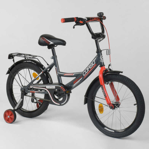 Велосипед двухколесный CORSO 18" (CL-18 R 0059) со звоночком