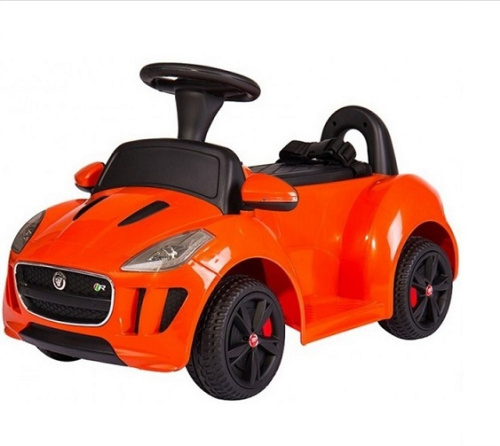 Детский электромобиль Оранжевый (C1824-O) с ремнями безопасности