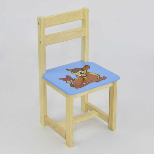 Детский стульчик МАСЯ Оленёнок Бэмби (4023) Голубой