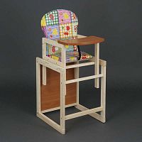 Детский стульчик для кормления Мася Квадрат абстракция (55886)