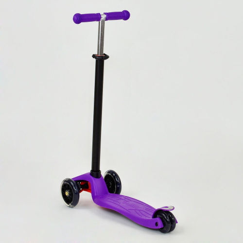 Самокат трехколесный Best Scooter MAXI Фиолетовый (466-113) со световыми эффектами фото 3