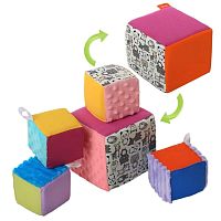 Набор мягких кубиков дизайн 4 "Зверюшки"  ТМ Алекс (102942)