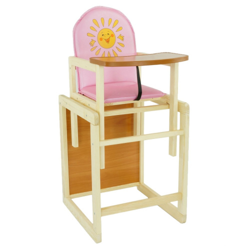 Детский стульчик для кормления Мася Солнышко (48010) Розовый
