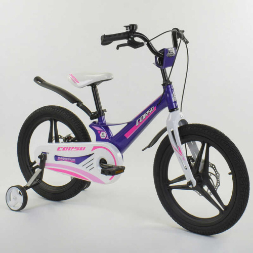 Двухколесный  велосипед Corso 18" (CORSO MG-56213) Фиолетовый