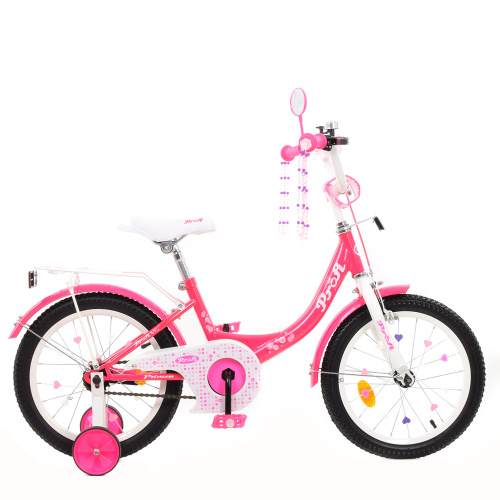 Двухколесный велосипед Profi Princess 16" (Y1613-1) Розовый фото 2