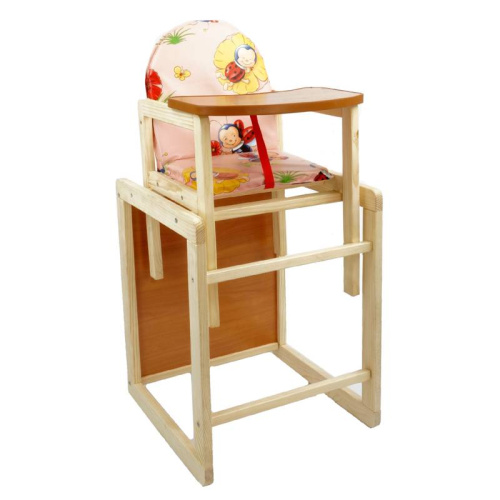 Детский стульчик для кормления Мася Божья коровка (45117) Розовый