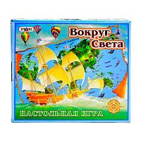 Игра настольная STRATEG Вокруг Света (723) на русском языке