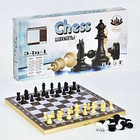 Настольная игра Шахматы 3 в1 (F 22016)
